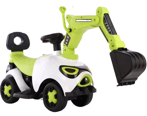 Excavadora elétrica de plástico para crianças carro ao ar livre com bateria motor de carro de brinquedo 6V380 * 1