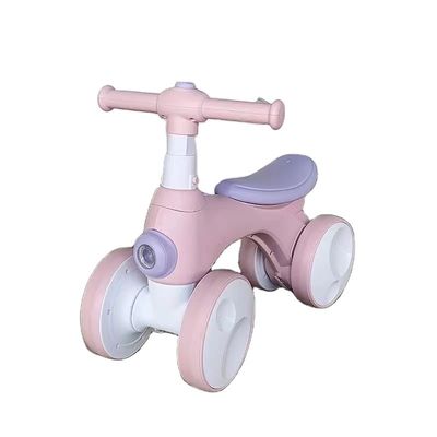 Bicicleta de equilíbrio infantil de 4 rodas com dispositivo de bolha de luz com música Tamanho do produto 56*30*45cm