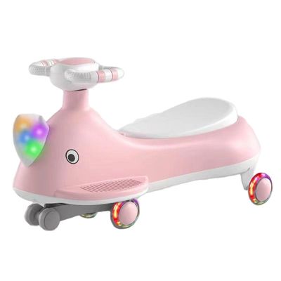 Caixa de armazenamento Música dinâmica e iluminação Passeio de plástico no carro para crianças Bicicleta equilibrada