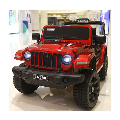 Carrinho de brinquedo recarregável vermelho 12v 4 Wheel Light Elétrico 2 lugares