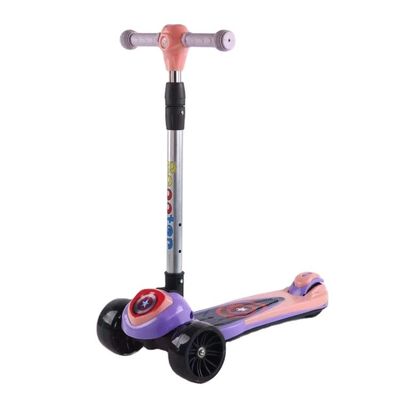Iluminação musical Scooter dobrável para crianças Rosa/azul/amarelo/verde Faixa etária 2-4 anos