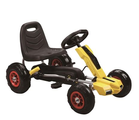 Rodas infláveis infláveis para crianças Carro de go-kart com pedais Carga máxima 30KG 86X51X48cm