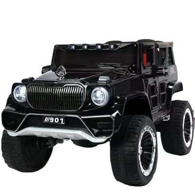 12V Electric Ride On Car Toy 2 lugares com assento de couro com controle remoto e roda EVA
