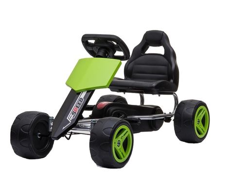 8 a 13 anos Assentos ajustáveis de alcance Carro de go-kart infantil com pedais na frente e na traseira