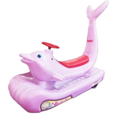 Unisex Electric Ride On Car para crianças e adultos Parque de diversões de golfinhos coloridos deslumbrante