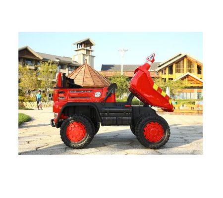 2 lugares brinquedo elétrico passeio em caminhão de construção carro para crianças faixa etária de 2 a 12 anos