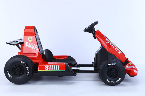 Pedal elétrico de 12V acessível Crianças de karting de carro para crianças Alimentado por bateria
