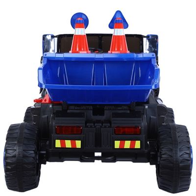 Caminhão de construção elétrico com comando remoto e balde de inclinação 12v
