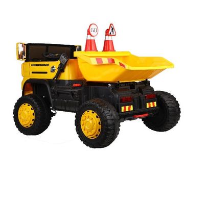 Caminhão de construção elétrico com comando remoto e balde de inclinação 12v