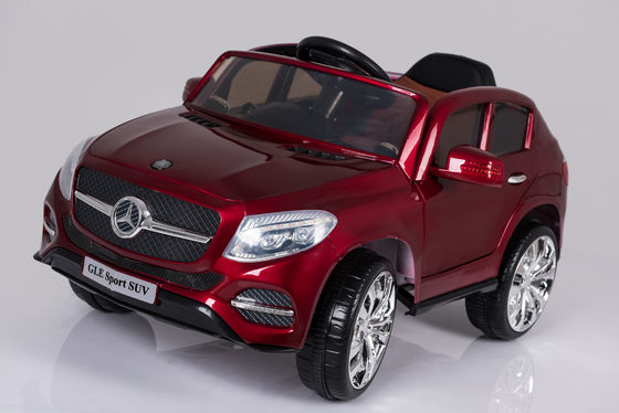 12V de quatro rodas em carro autorizado elétrico para crianças tinta preta vermelho bateria alimentada