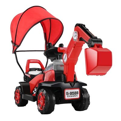 Crianças Trator Elétrico Ride On Car For com Bateria Operada Excavator Elétrico Carros