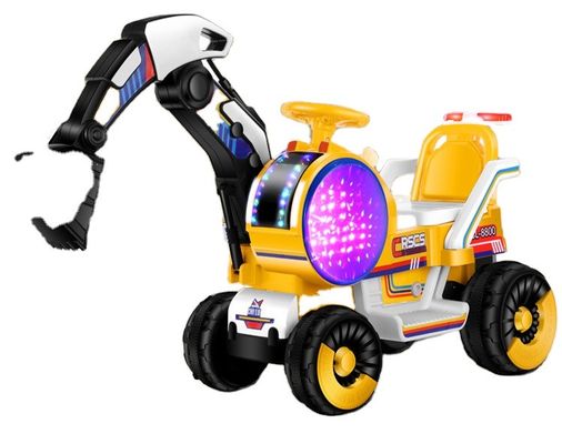 Brinquedo Elétrico para Crianças Excavadora de Areia Alimentada por Bateria Engenharia Passear de Carro em Plástico PP