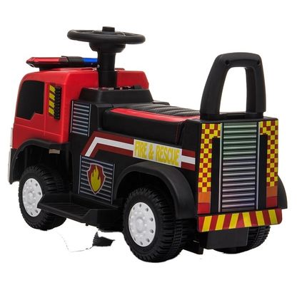 20W*1 Caminhão de bombeiros elétrico movido a motor e bateria para crianças montarem e brincarem com amigos