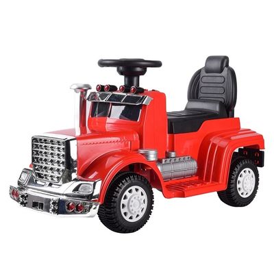 Crianças Unisex Carro de brinquedo 6v Bateria Caminhão Música Passeio de carro Com espaço de armazenamento debaixo do assento