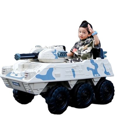 Tanque de brinquedos elétricos para crianças Jogos de bicicleta Tanque elétrico de brinquedos 12V 6X6 Rodas Tipo de plástico PP