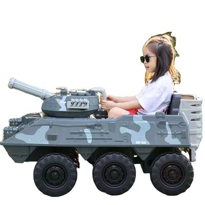 Tanque de brinquedos elétricos para crianças Jogos de bicicleta Tanque elétrico de brinquedos 12V 6X6 Rodas Tipo de plástico PP