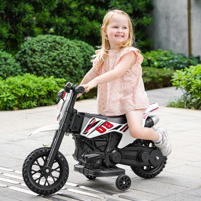 Crianças de plástico montam carro moto elétrica com música vermelho azul branco para crianças