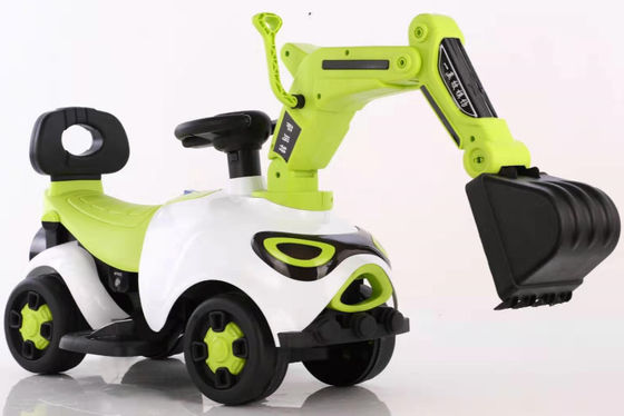 Excavadora elétrica de plástico para crianças carro ao ar livre com bateria motor de carro de brinquedo 6V380 * 1