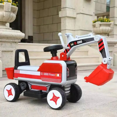 Excavadora elétrica a bateria de 6 V de plástico PP para crianças de 3 a 7 anos GW/NW 6.4KG/5.8KG