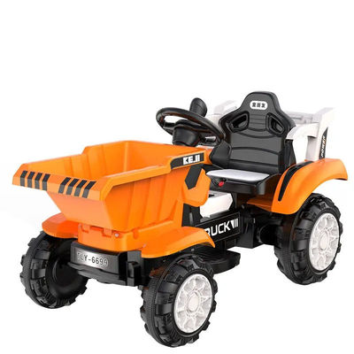 Carro de brinquedo de deslizamento elétrico a bateria de 6v com música e controle de vara de empurrão 2023