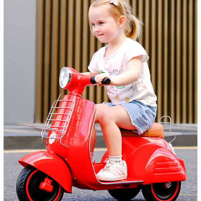 Ride On Toy Electric Kids Motorcycle com Luz em Vermelho Amarelo Escuro Azul Rosa ou Verde