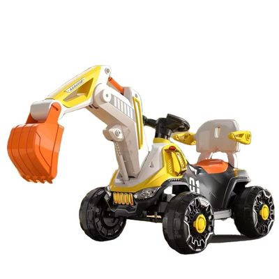Faróis LED e Música Dinâmica 6v Electric Ride on Construction Truck Car for Kids