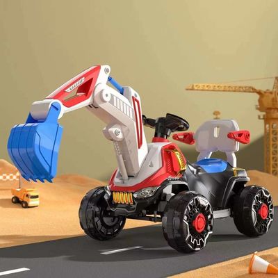 Faróis LED e Música Dinâmica 6v Electric Ride on Construction Truck Car for Kids