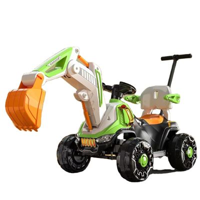 2.4G Bluetooth Controle remoto 6v Todo elétrico Passeio em caminhão de construção Carro para crianças