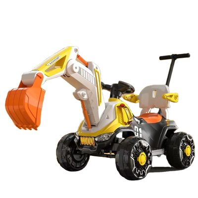 2.4G Bluetooth Controle remoto 6v Todo elétrico Passeio em caminhão de construção Carro para crianças