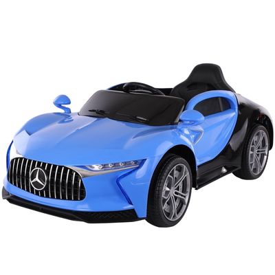 Carro elétrico para crianças Bateria operada Brinquedo grande em tinta azul Faixa etária 5-7 anos