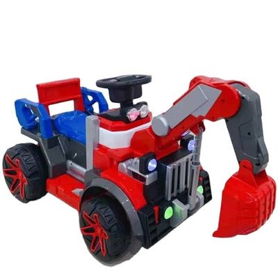 Unisex 6v todo elétrico Ride On Construction Truck Car com música 2023 PP plástico