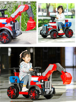 Unisex 6v todo elétrico Ride On Construction Truck Car com música 2023 PP plástico