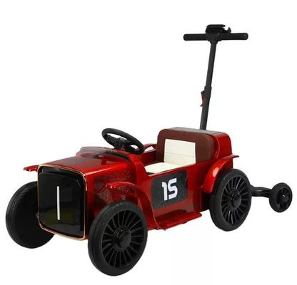 Material de plástico PP Carro de brinquedo elétrico de 12 V com controle parental e reboque
