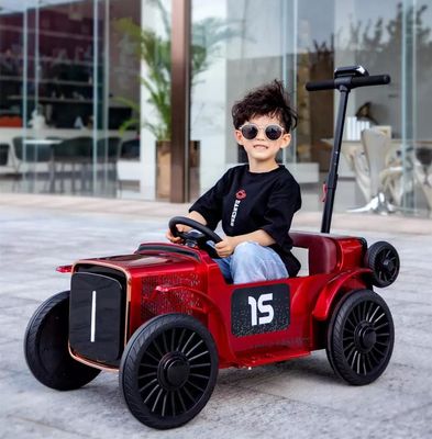 Material de plástico PP Carro de brinquedo elétrico de 12 V com controle parental e reboque