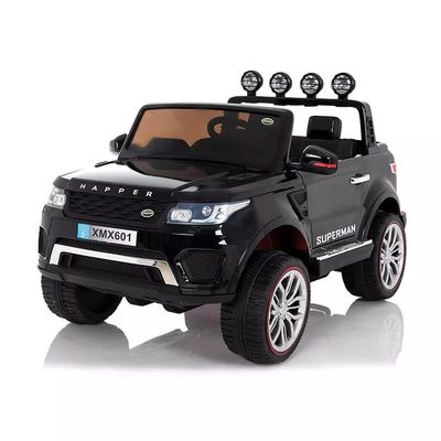 Controle remoto 12V motor quatro rodas bateria operada crianças andar de carro para crianças azul