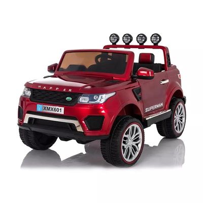 Controle remoto 12V motor quatro rodas bateria operada crianças andar de carro para crianças azul