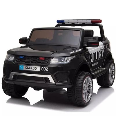 Black Ride On Baby Polícia elétrica SUV Carro com controle remoto brinquedo para crianças grandes