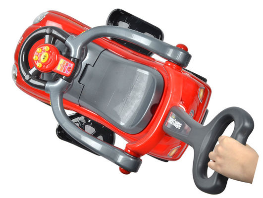 Bicicleta de equilíbrio mini roxa para crianças montarem no carro feita de material plástico PP