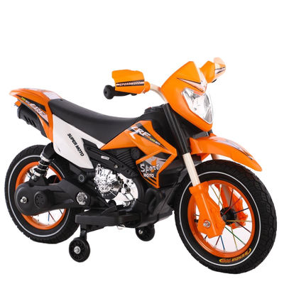 Crianças 6V Ride On Car Motorcycle Motocicleta Elétrica com PP plástico Tipo Laranja