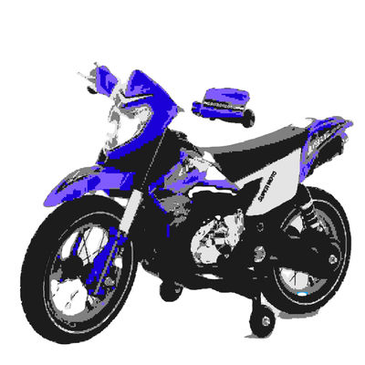 Crianças 6V Ride On Car Motorcycle Motocicleta Elétrica com PP plástico Tipo Laranja