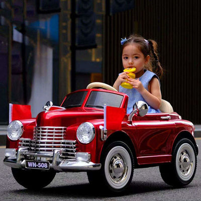 Pintura vermelha/preta Crianças elétricas montam carros 12V com USB/MP3 para crianças Carro de brinquedo de bebê