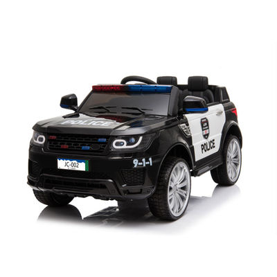 Adequado para crianças de 3 a 8 anos de idade, carro de polícia de dois lugares, grande, com bateria
