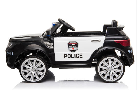 Adequado para crianças de 3 a 8 anos de idade, carro de polícia de dois lugares, grande, com bateria