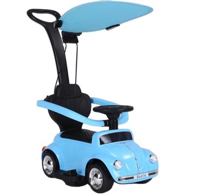 Azul 6V Desmontável Elétrico Push Walker Ride On Car para Crianças Tamanho do Produto 80*41*92cm