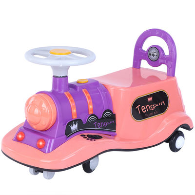 Flash Silent Wheel Música e Iluminação Passeio em Bumper Swing Carros Baby Balance Carro para Crianças
