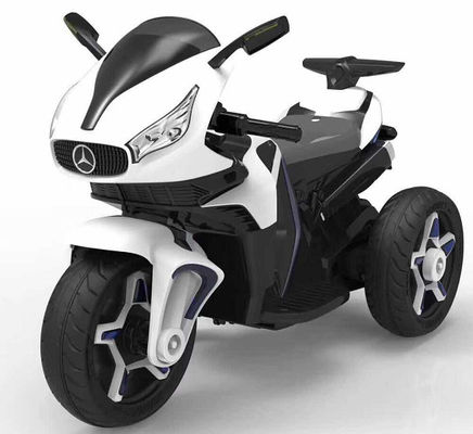 Ride On Toy Bateria infantil Motocicleta de três rodas Brinquedo eletrônico Vermelho/Branco/Azul
