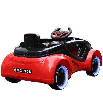Crianças de viagem elétrica no carro com controle remoto música e luzes de plástico 380 * 2 motor