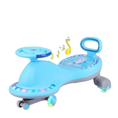 Crianças Andam em Scooters Car Bike Brinquedos com Luzes de Música e rodas silenciosas de PU