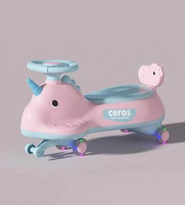 Anti-Rollover Flash Wheel Swing Ride On Scooter Carro para Crianças Cartão Tamanho 69*25*32cm