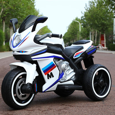 Crianças de 2 a 8 anos montam motocicleta com música e luz / bateria recarregável de 12V